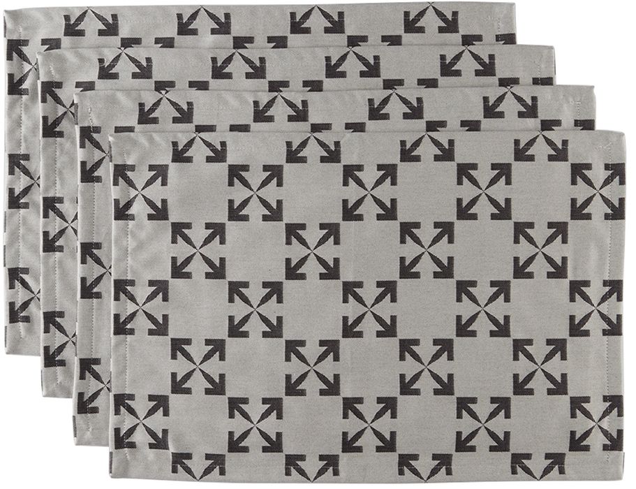 Off-White Black & White Arrows Place Mat Set