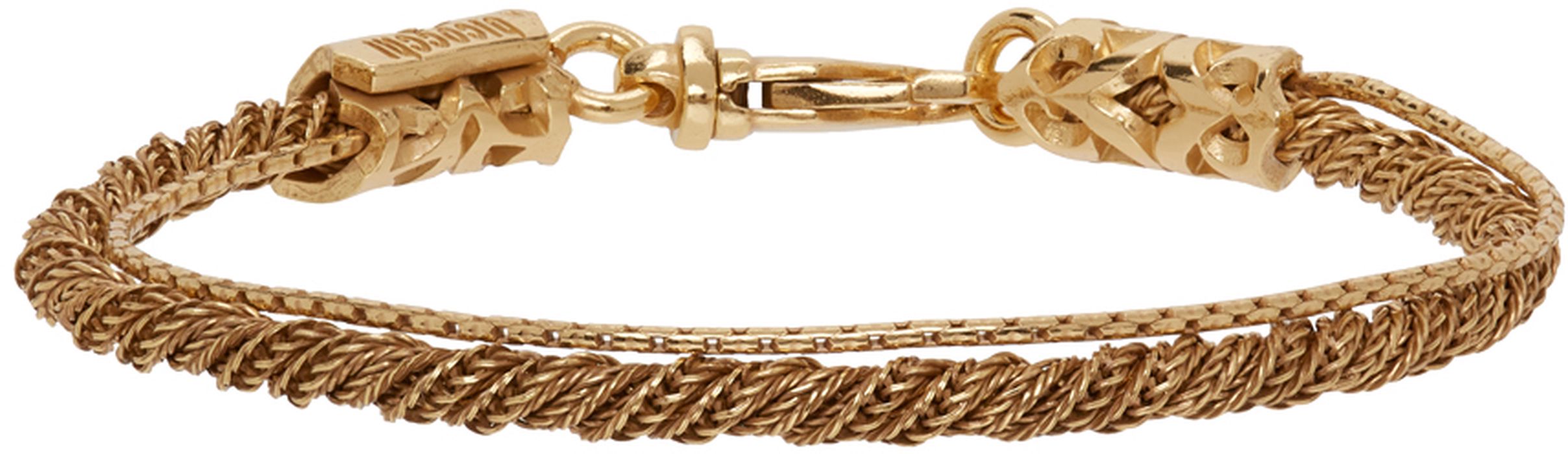 Emanuele Bicocchi SSENSE Exclusive Gold Rope Bracelet