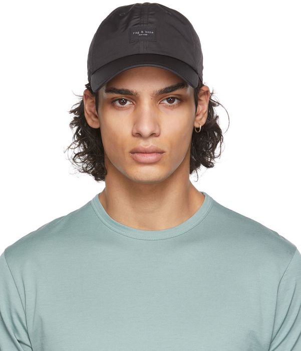 rag & bone Black Addison Baseball Cap