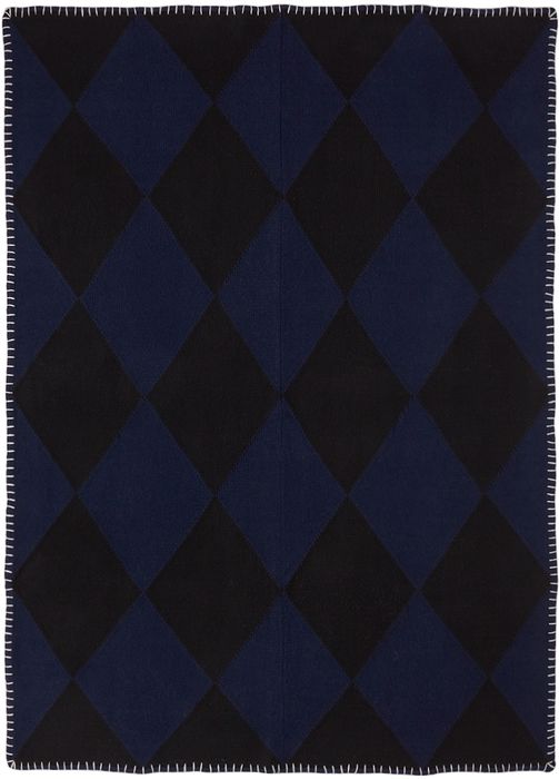 Khaite Navy & Black Delancey Blanket