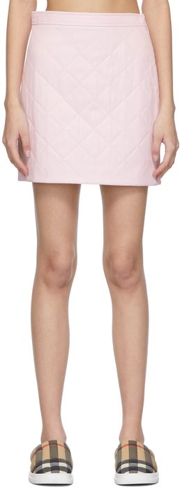 Burberry Pink Quilted Skirt