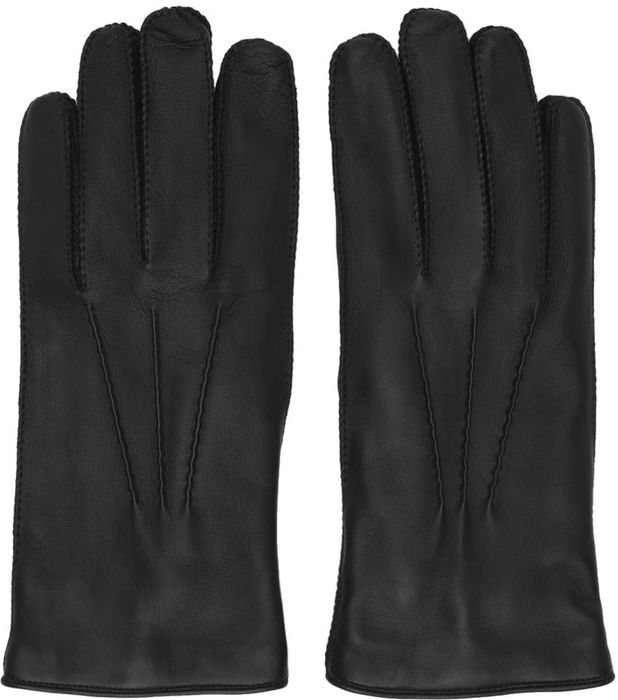 Loro Piana Black Harris Gloves