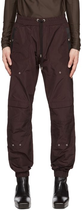 GmbH Brown Nylon Compact Sweatpants