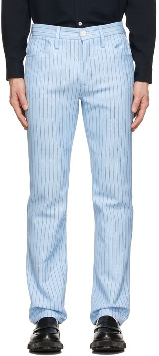 Séfr Blue Striped Londré Trousers
