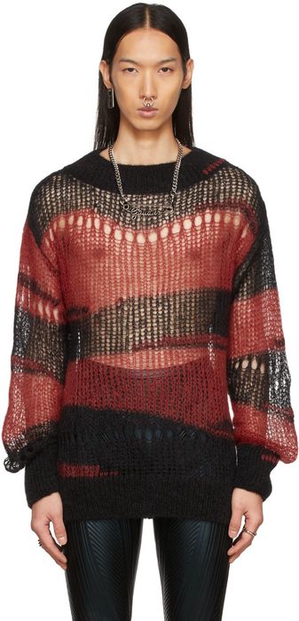 Jean Paul Gaultier Red & Black Marinière Sweater