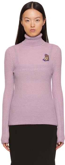 Marc Jacobs Purple 'The Tuckstitch Turtleneck' Sweater