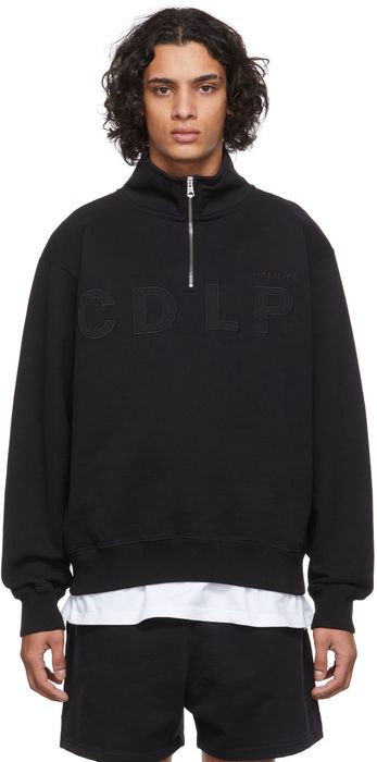 CDLP Black Half-Zip Sweatshirt