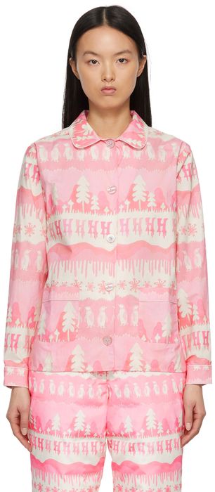 Helmstedt Pink Nomi Pyjama Shirt
