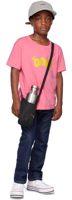 OOOF SSENSE Exclusive Kids Pink Puff Logo T-Shirt