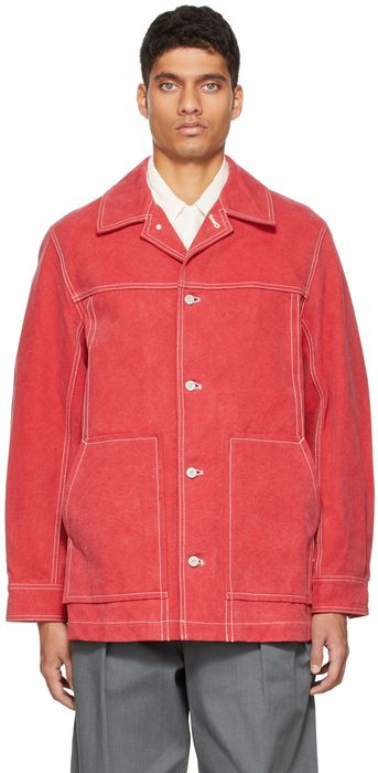 Kuro Red Paraffin Canvas Jacket