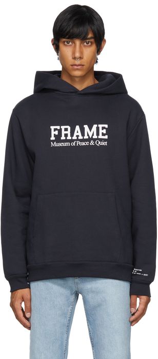 Museum of Peace & Quiet Navy Frame Edition Logo Hoodie