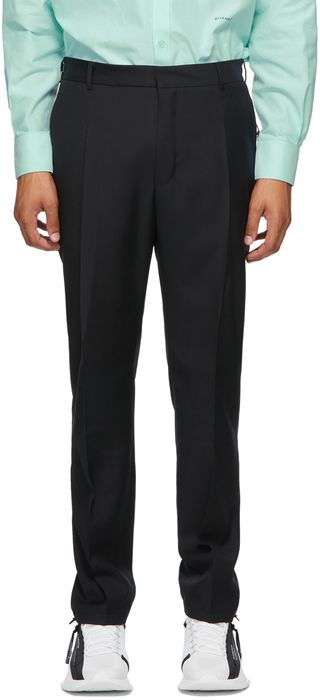 Givenchy Black Wool Travel Jogger Trousers