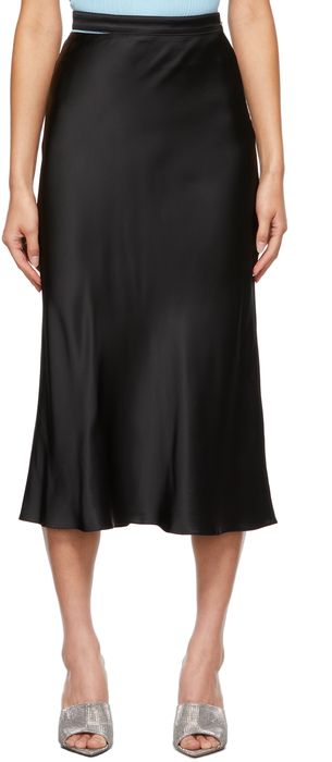Gauge81 SSENSE Exclusive Black Satin Livarno Skirt