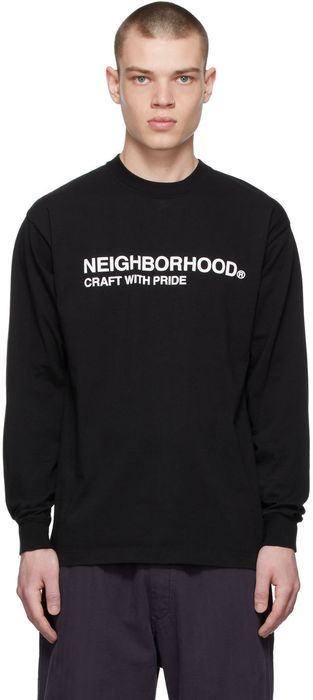 Neighborhood Black ID Long Sleeve T-Shirt