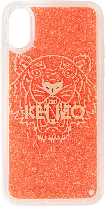 Kenzo Red Glitter Tiger iPhone X/XS Case