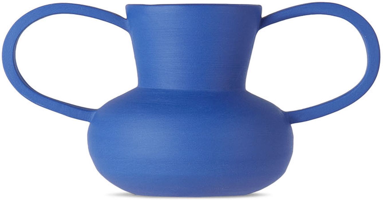 Carolina Levinton SSENSE Exclusive Blue Porcelain Vase