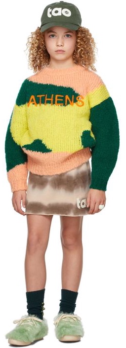 The Animals Observatory Kids Multicolor Athens City Bull Sweater