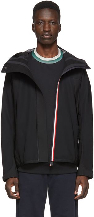 Moncler Grenoble Black Maglia Zip-Up Jacket