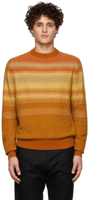 Loro Piana Orange Oban Crewneck Sweater