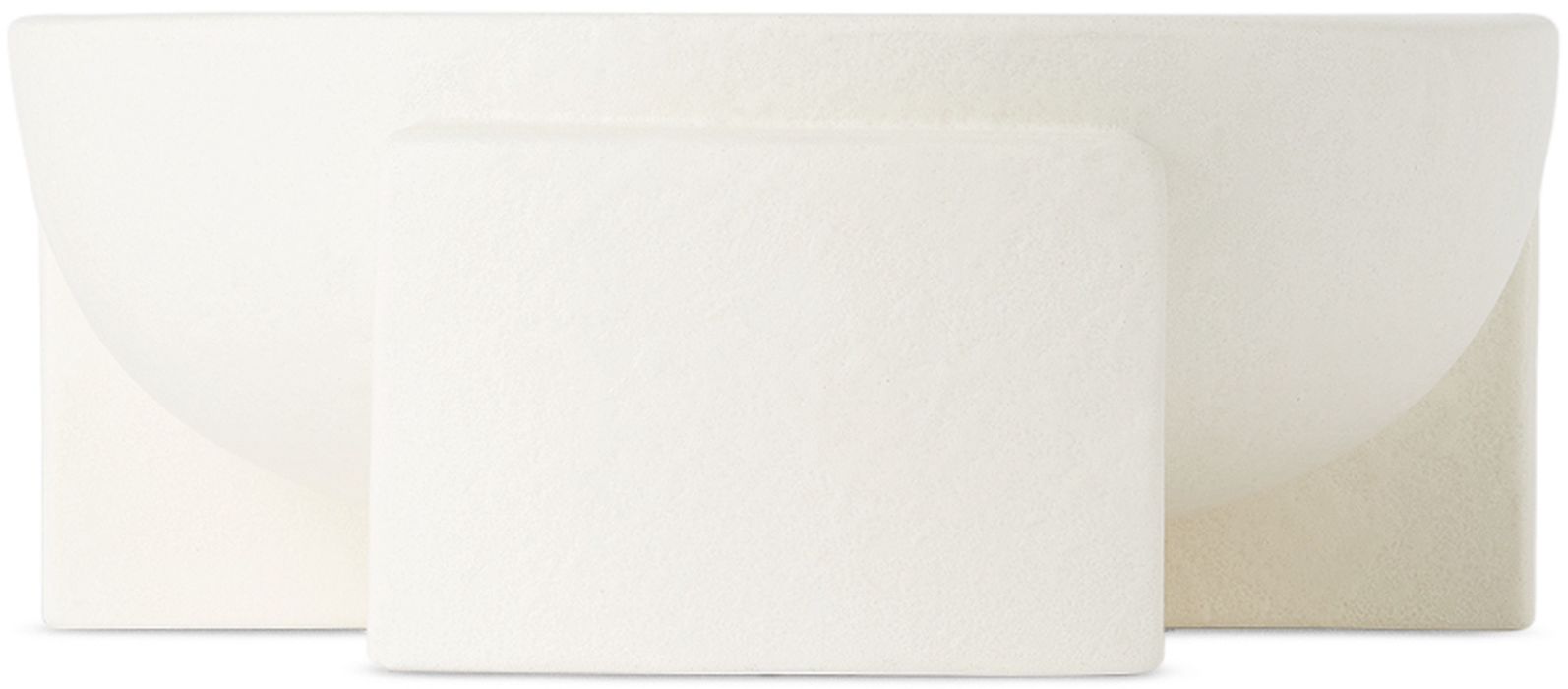 L'OBJET White Cubisme Condiment Server Platter
