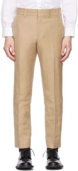 Burberry Beige Cropped Tailored Trousers