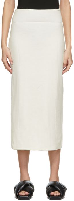 GAUCHERE Off-White Wool Vinod Skirt