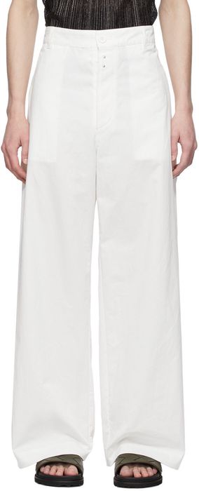 Givenchy White Big Chino Trousers
