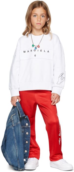 MM6 Maison Margiela Kids 'Margiela' Hand Sweatshirt