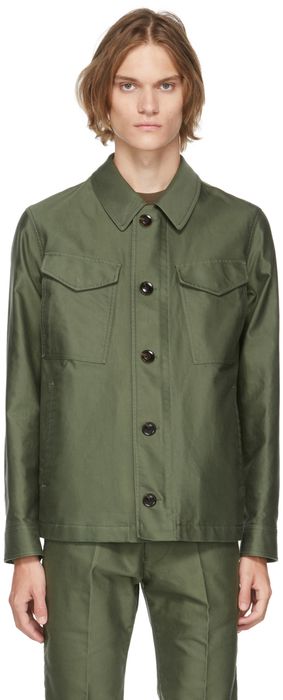 TOM FORD Green Compact Military Jacket