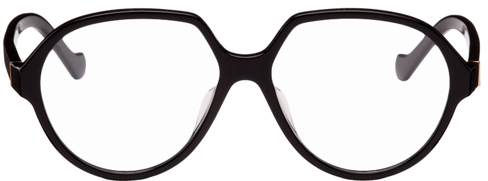 Loewe Black Oversized Round Glasses