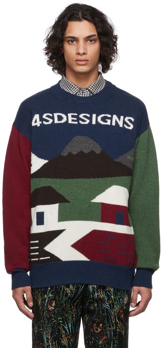 4SDESIGNS Multicolor 4SD Landscape Sweater