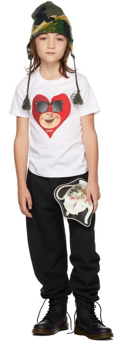 Undercover Kids White Heart Face T-Shirt
