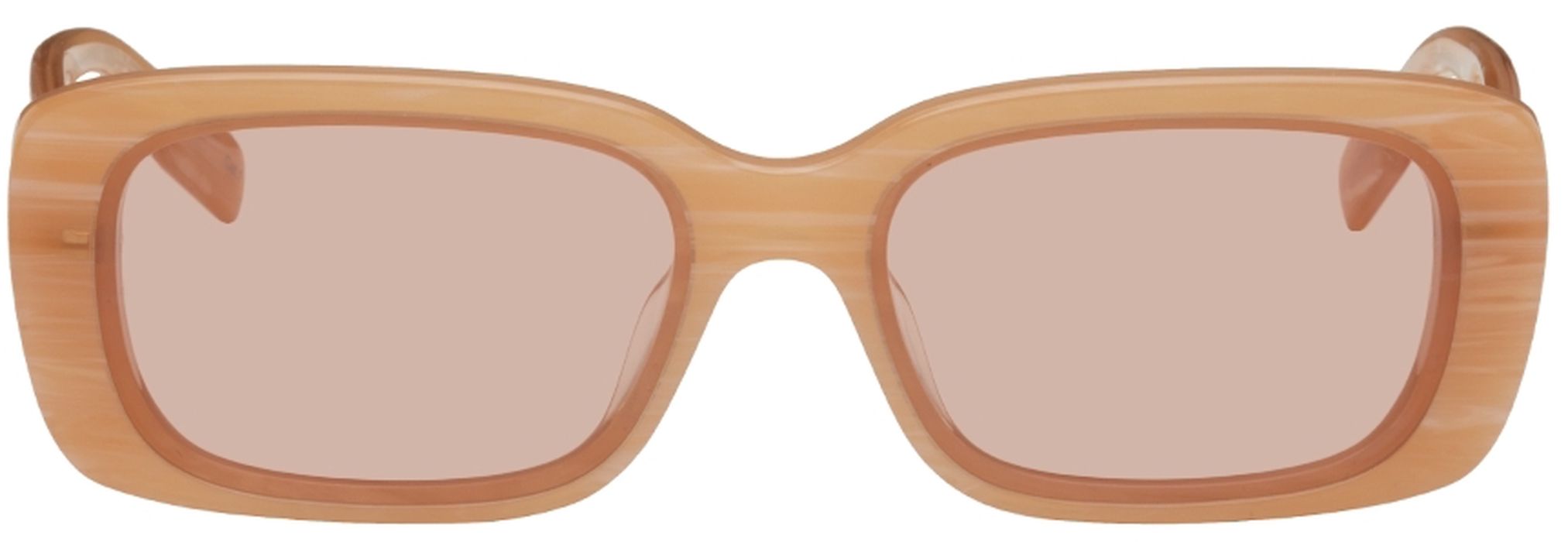 MCQ Pink Rectangular Sunglasses