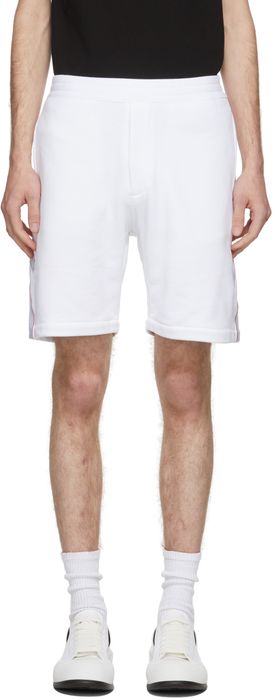 Alexander McQueen White French Terry Logo Shorts