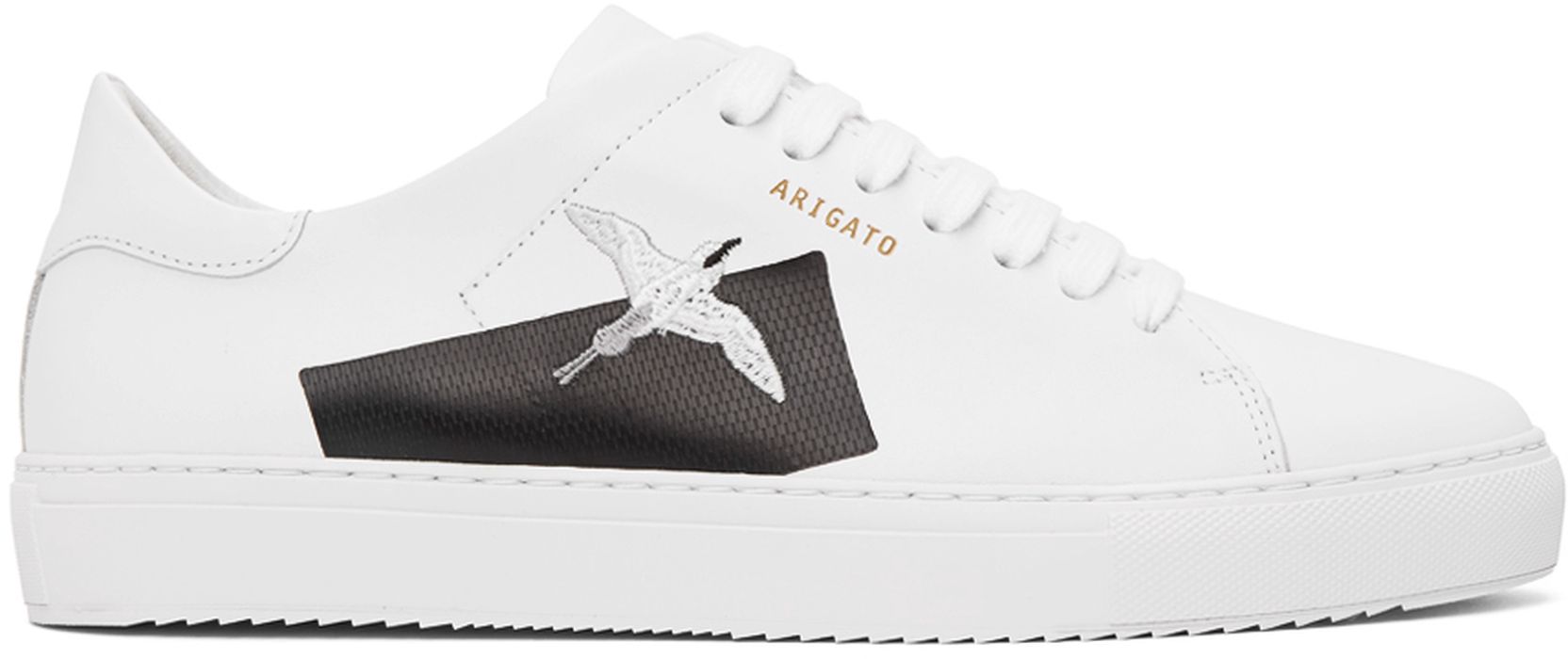 Axel Arigato White & Black Taped Bird Clean 90 Sneakers