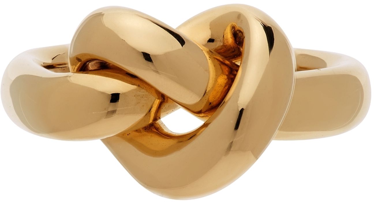 Adina Reyter Gold Chunky Tube Knot Ring
