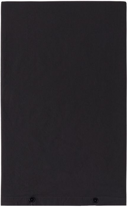 Tekla Black Percale Duvet Cover, King