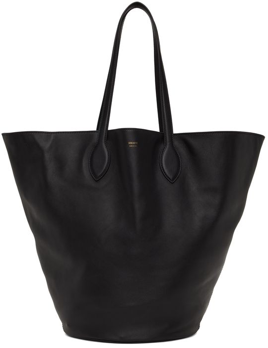 Khaite Black Osa Medium Circle Tote Bag