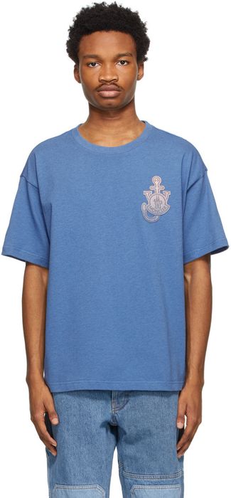 Moncler Genius 1 Moncler JW Anderson Blue Gradient Logo T-Shirt