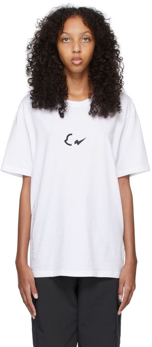 Moncler Genius 7 Moncler FRGMT Hiroshi Fujiwara White Print Logo T-Shirt
