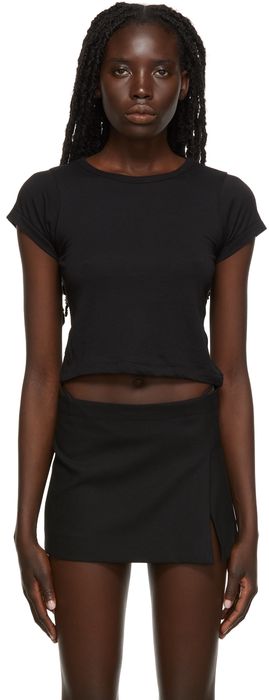 ÉTERNE SSENSE Exclusive Black Crop Baby T-Shirt