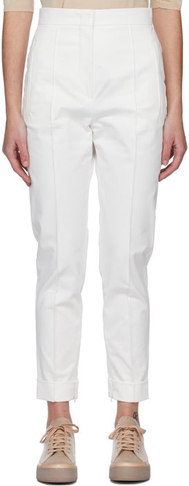 Max Mara White Volto Trousers