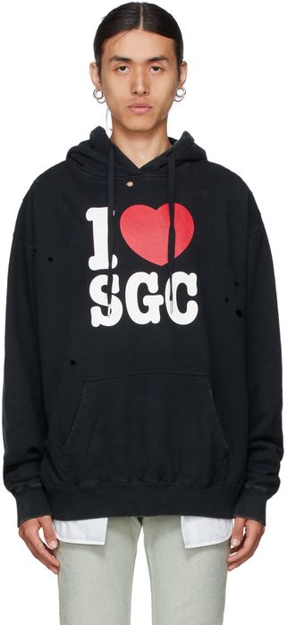 Stolen Girlfriends Club Black Distressed True Thoughts Hoodie