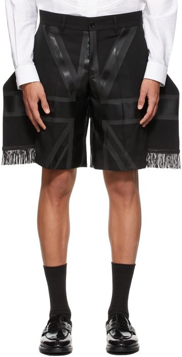 Burberry Black Print Tailored Shorts
