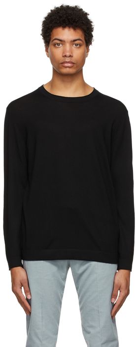 Brunello Cucinelli Black Fine Gauge Sweater