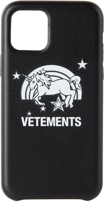 VETEMENTS Black Unicorn iPhone 11 Pro Case