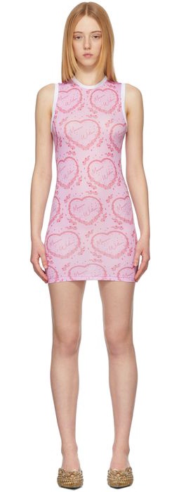 Maisie Wilen Pink Muscle Beach Short Dress