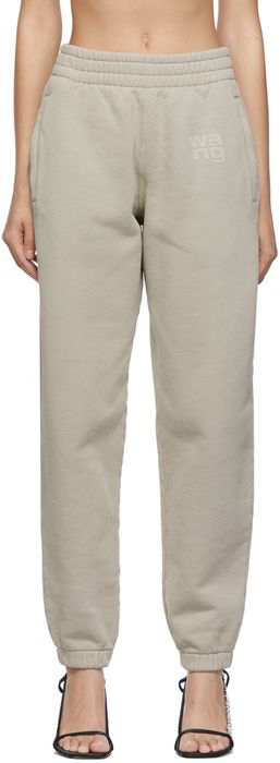 alexanderwang.t Taupe Structured Puff Logo Lounge Pants
