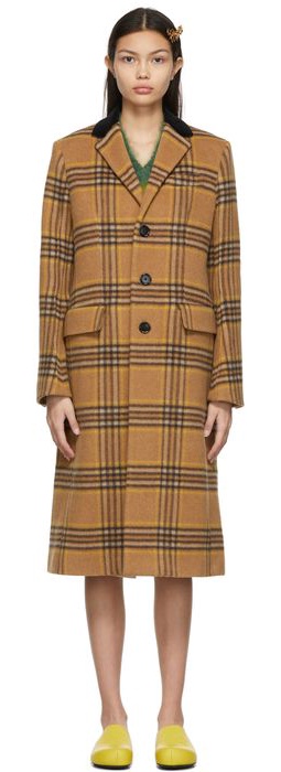 Marni Beige Wool & Alpaca Crombie Coat