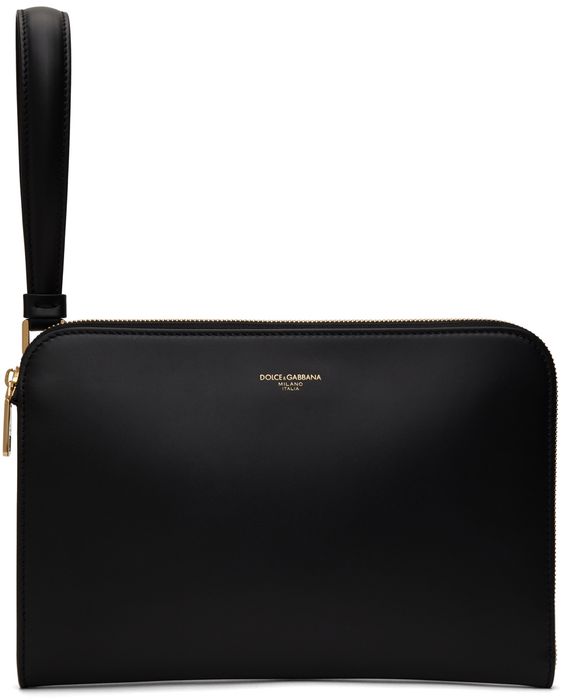 Dolce & Gabbana Black Monreale Clutch Bag